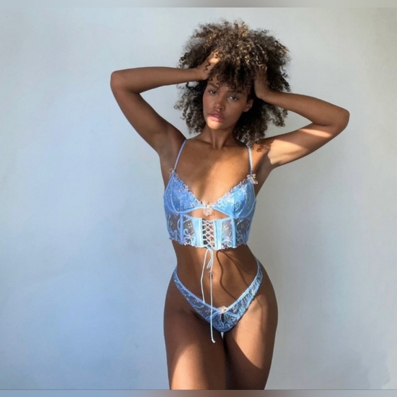 For Love and Lemons Victoria's Secret VS Bell Bow Bustier 38C - Picture 4 of 13